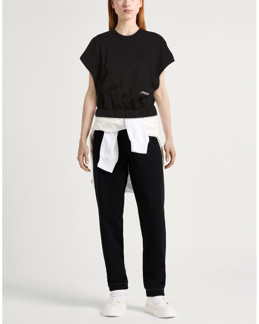 hinnominate Black Sweatshirt Cotton, Elastane