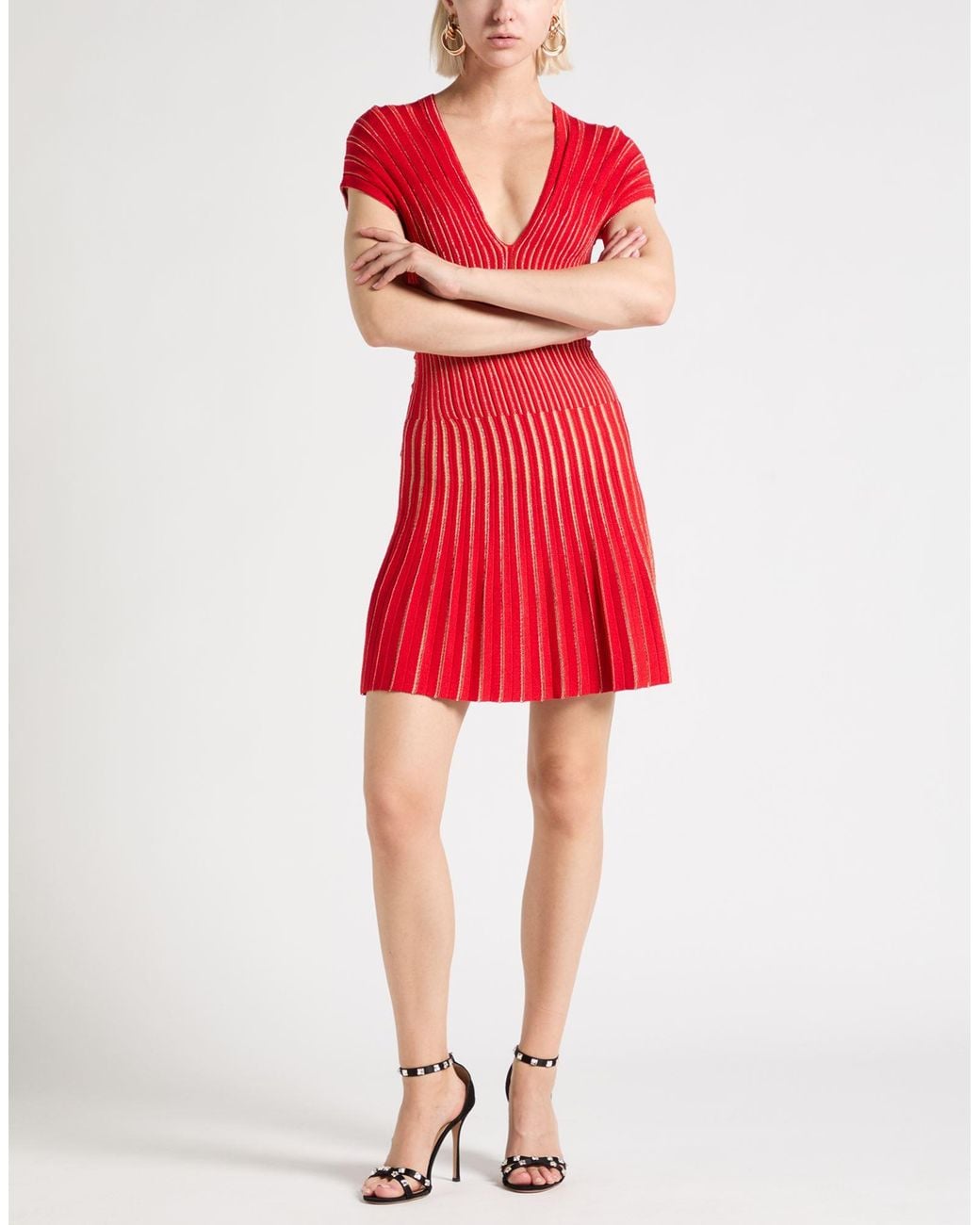 Balmain Red Mini Dress