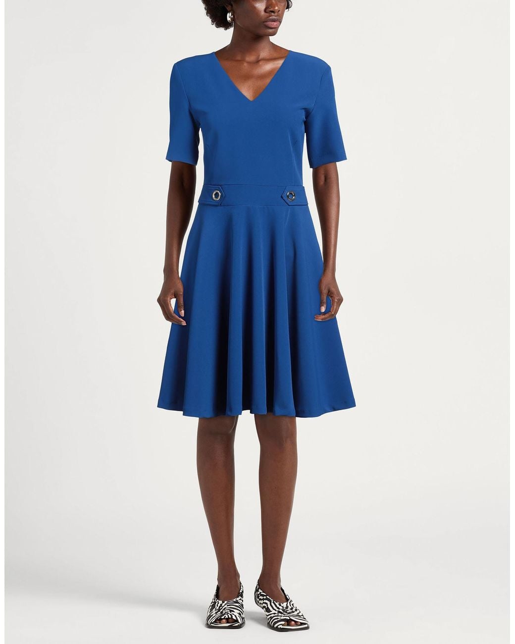 Trussardi Blue Midi Dress