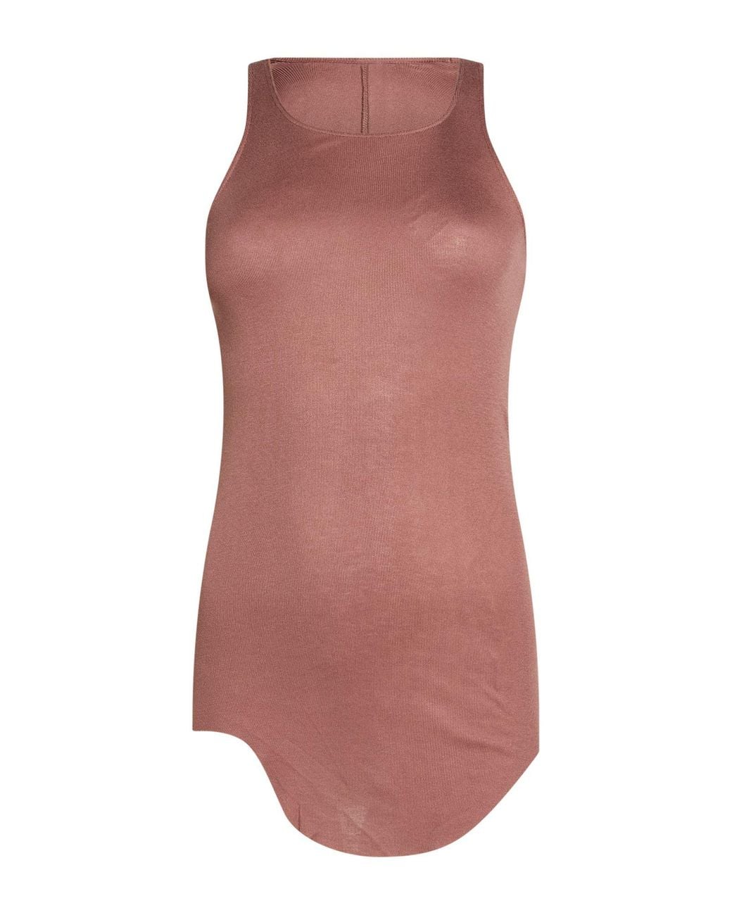 Rick Owens Pink Tank Top Viscose, Polyamide, Elastane