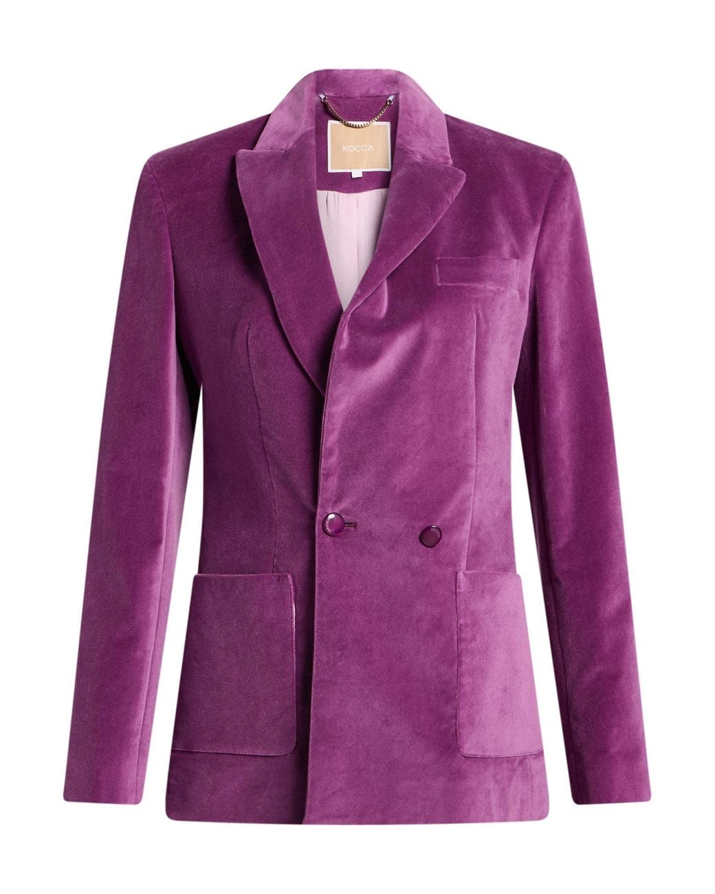 Kocca Purple Blazer Cotton, Elastane