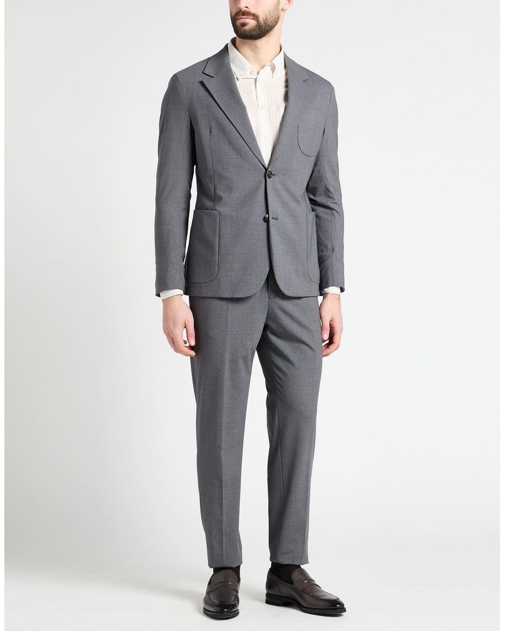 Emporio Armani Gray Suits for men