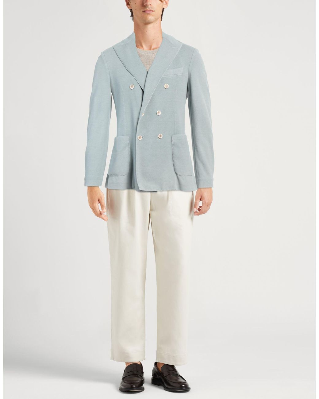 Circolo 1901 Blue Blazer Cotton, Elastane for men