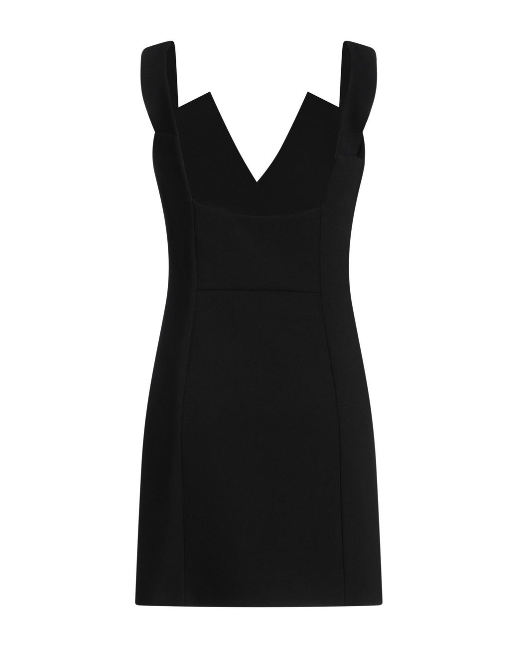 Vestido de cuello de V Givenchy de color Black
