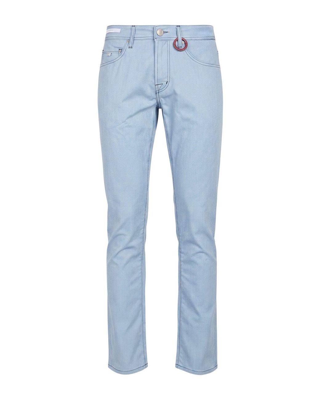Tramarossa Blue Pants Cotton, Polyester, Elastane for men