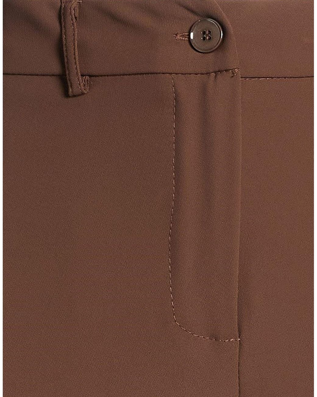 Please Brown Pants Polyester, Elastane