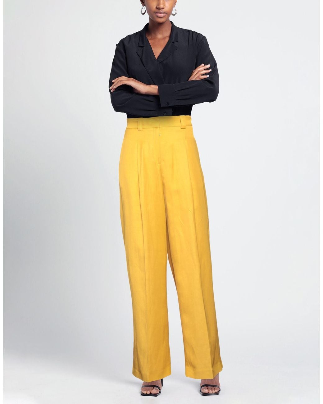 Pantalon Moorer en coloris Yellow