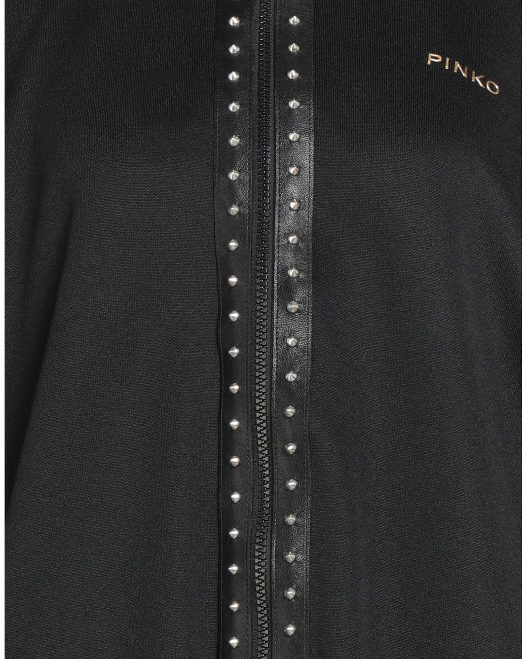 Pinko Black Sweatshirt Polyester, Cotton