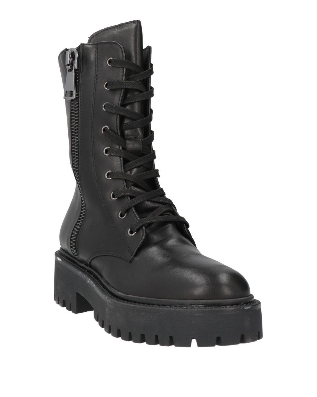 VSL Black Ankle Boots Leather