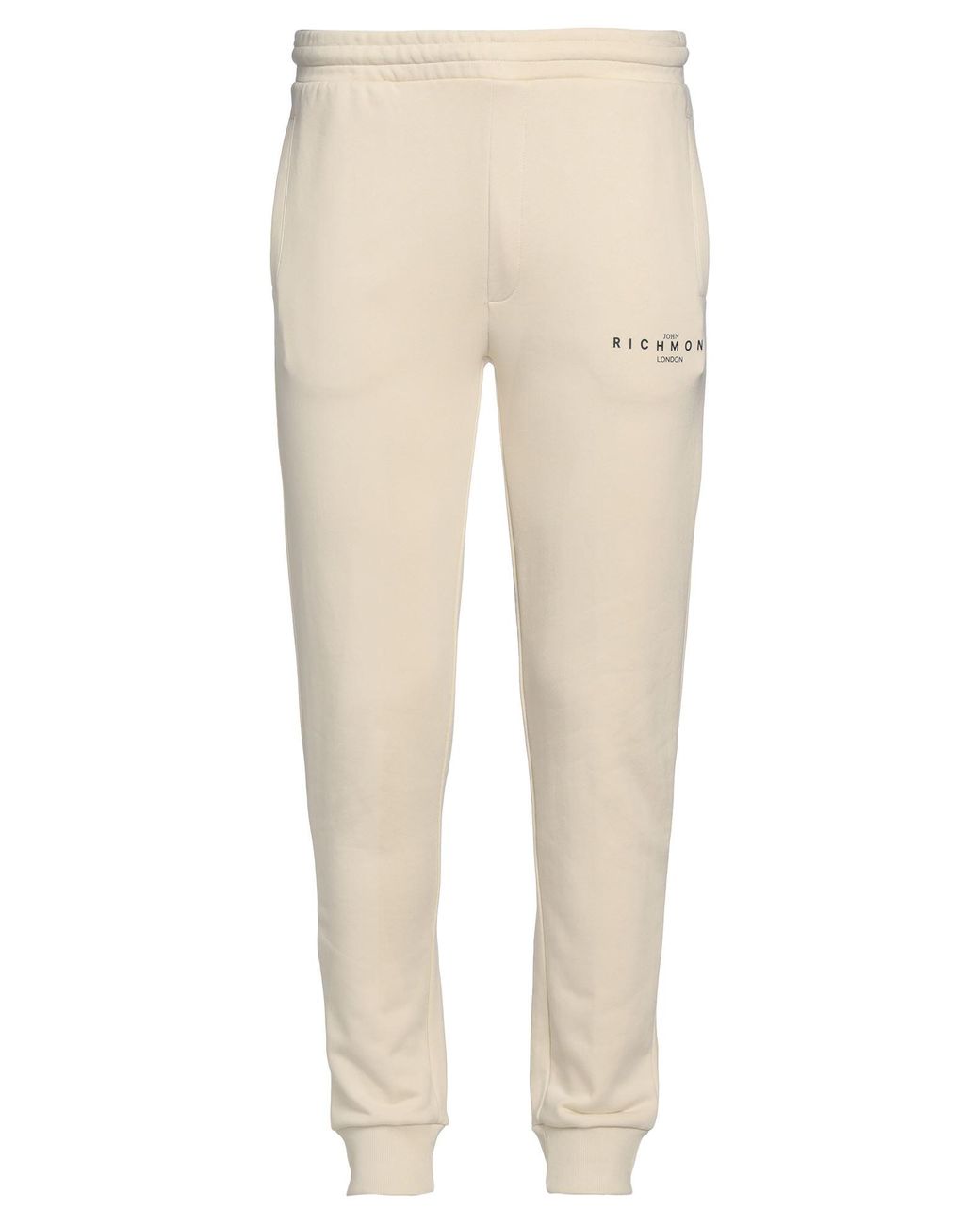 John Richmond Natural Ivory Pants Cotton, Polyester for men