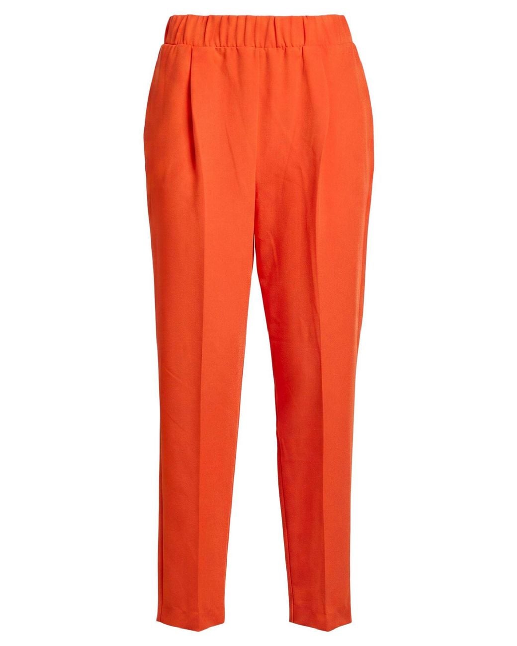 John Richmond Orange Pants Polyester, Viscose, Elastane