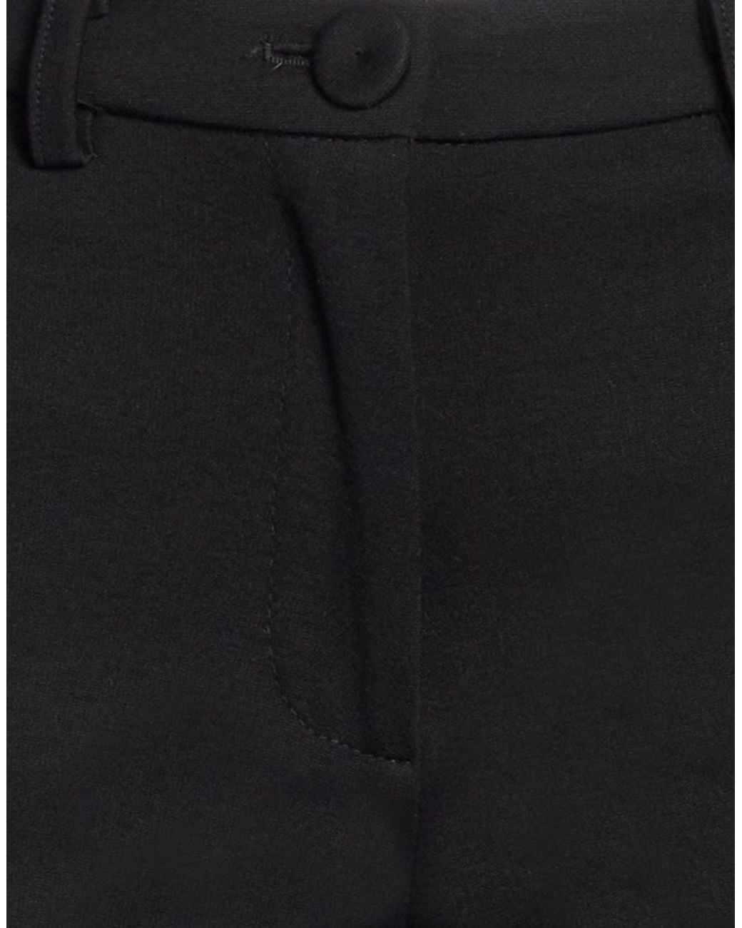 Fred Mello Black Pants Viscose, Polyamide, Elastane