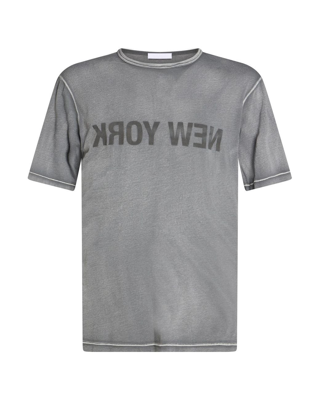Helmut Lang Gray T-Shirt Cotton for men