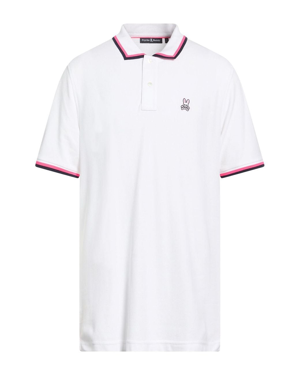 Psycho Bunny White Polo Shirt for men