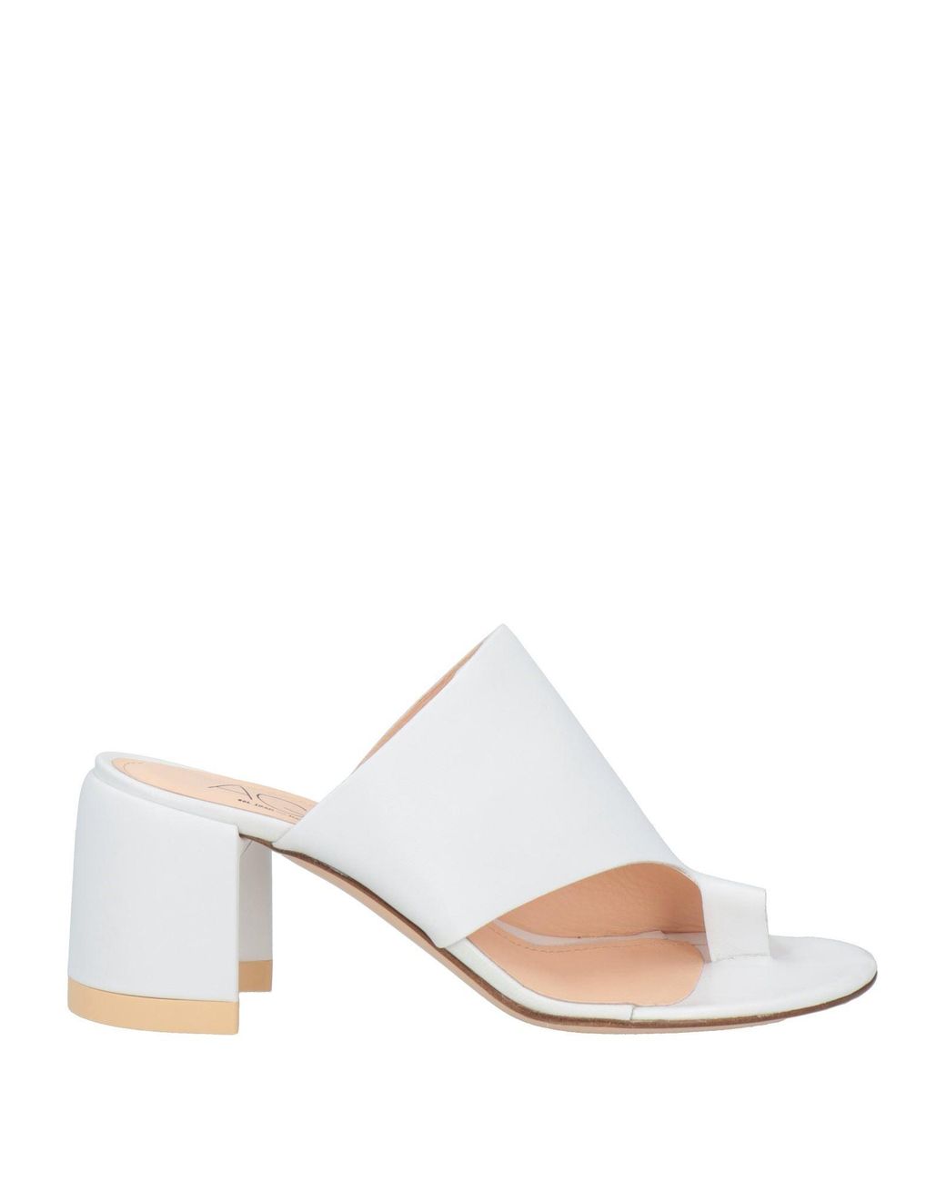 Agl Attilio Giusti Leombruni White Thong Sandals