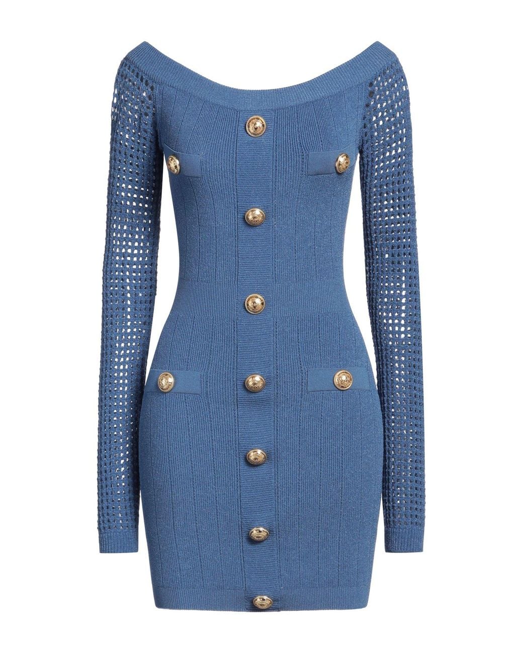 Balmain Blue Mini Dress