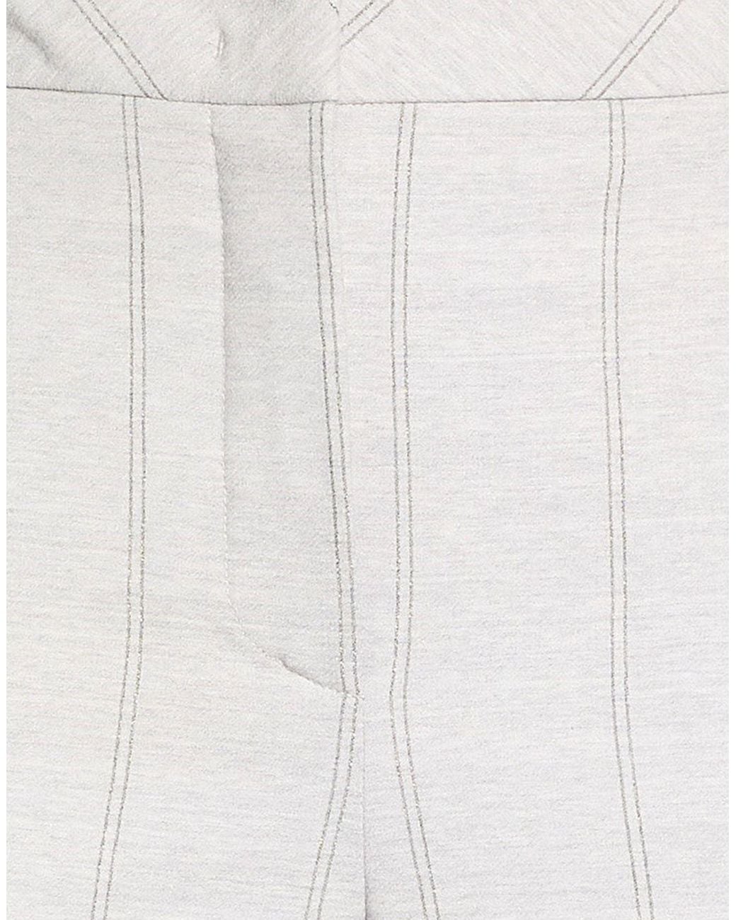 Eleventy White Light Pants Wool, Elastane