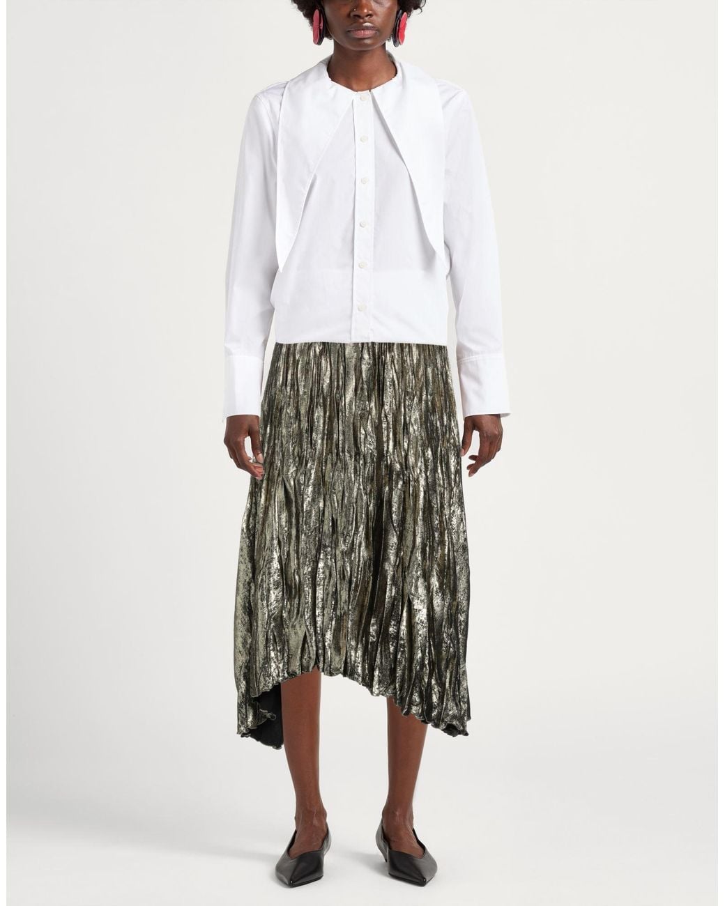 Momoní Multicolor Midi Skirt Polyester