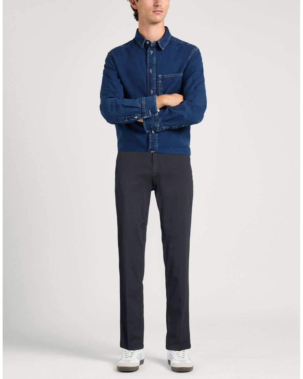 Manuel Ritz Blue Trouser for men