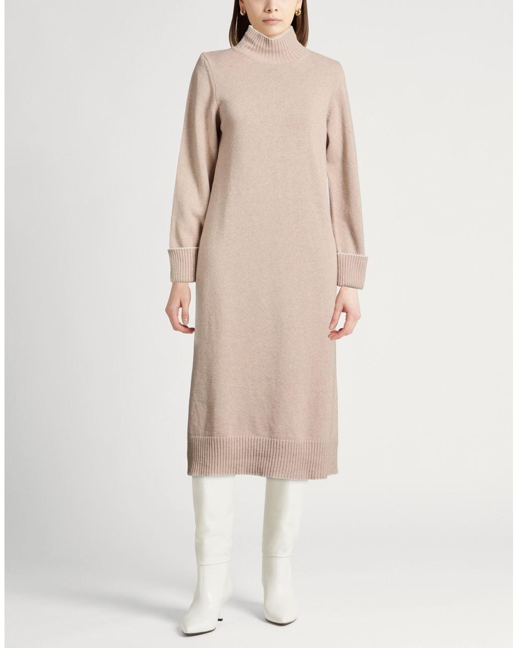 Eleventy Natural Midi Dress