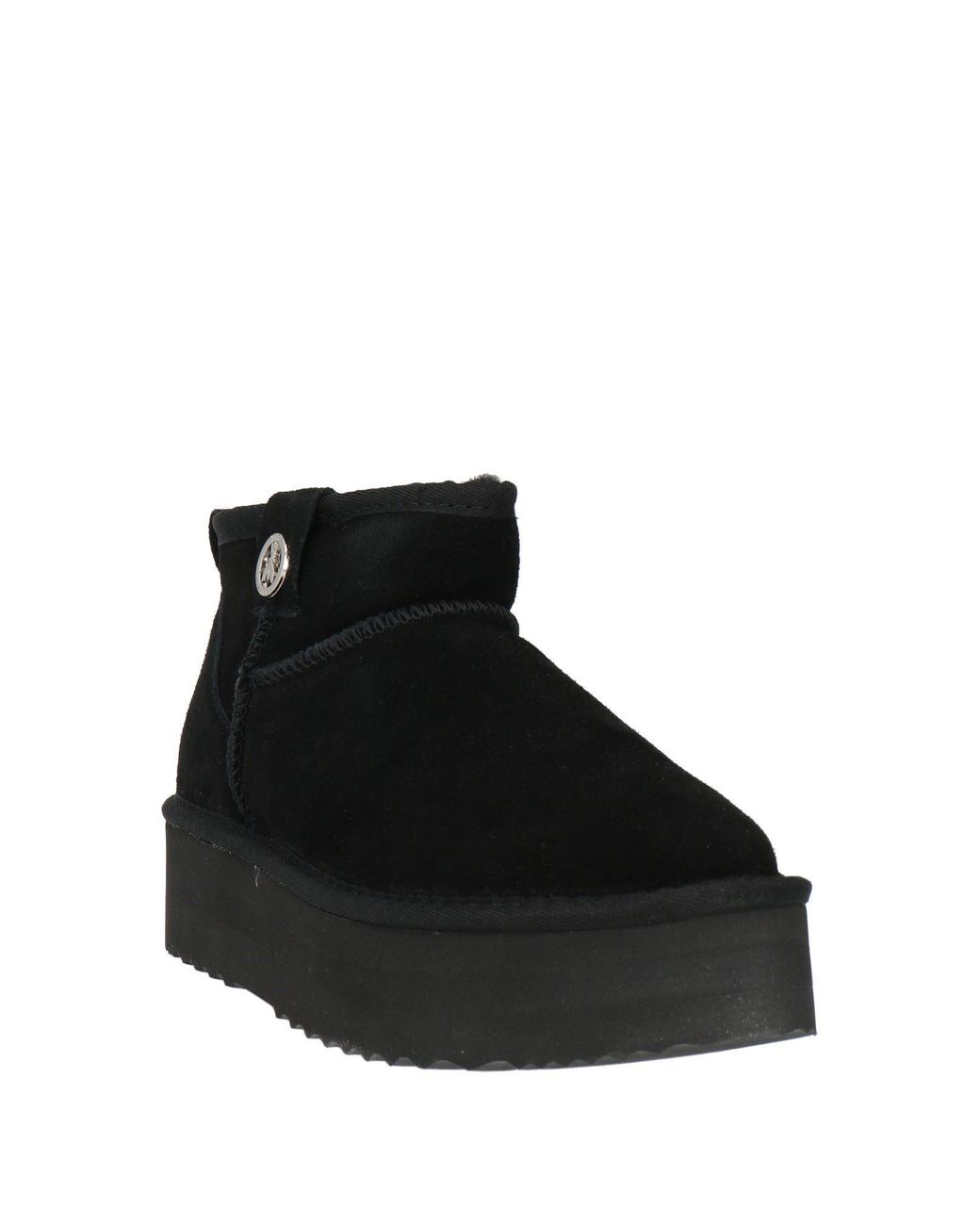 Patrizia Pepe Black Ankle Boots Leather
