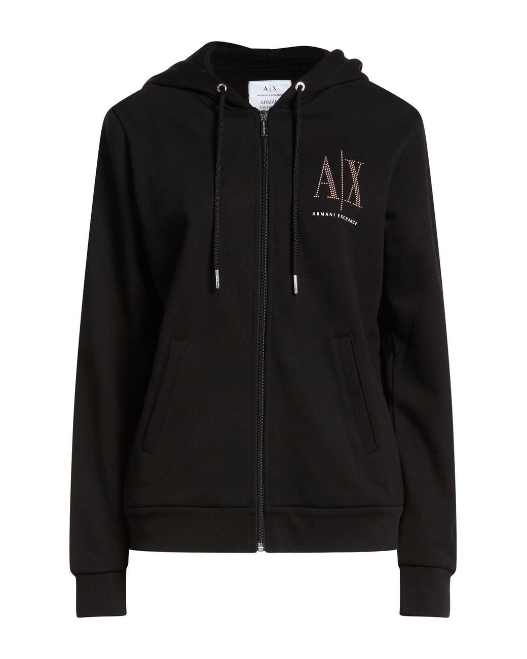 ARMANI EXCHANGE Black Sweatshirt Cotton, Elastane