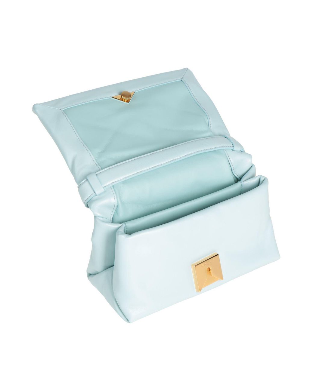 Marni Blue Sky Cross-Body Bag Cow Leather, Brass