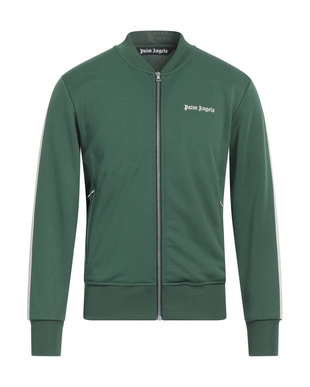 Palm Angels Green Sweatshirt Polyester, Elastane for men