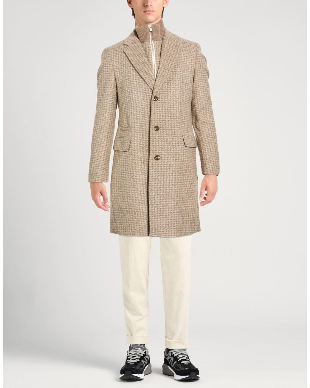 Boss Natural Coat Polyester, Polyacrylic, Virgin Wool for men