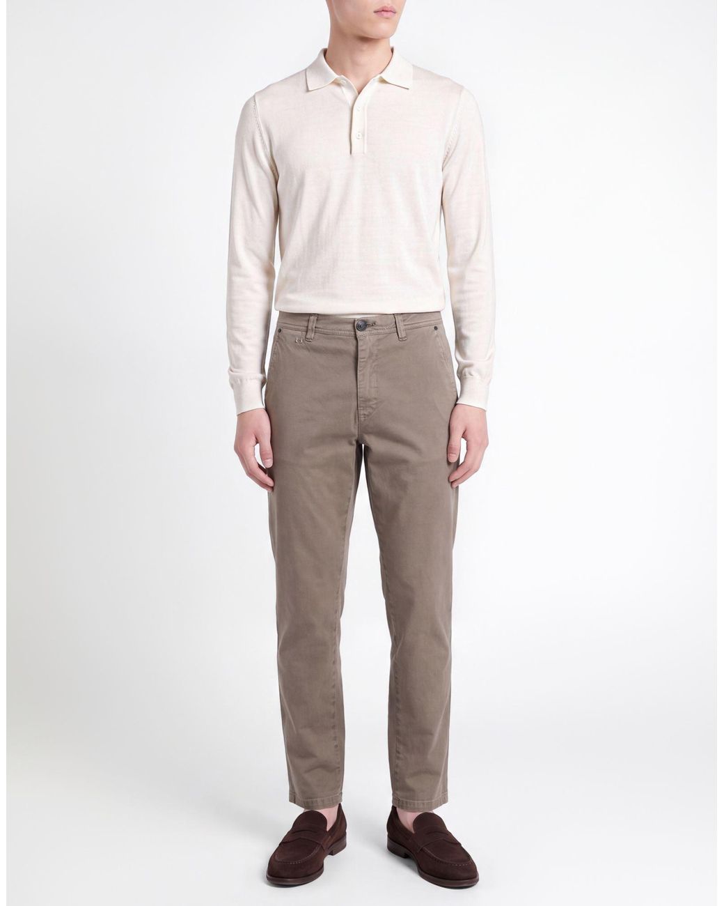 Tramarossa Gray Military Pants Cotton, Elastane for men