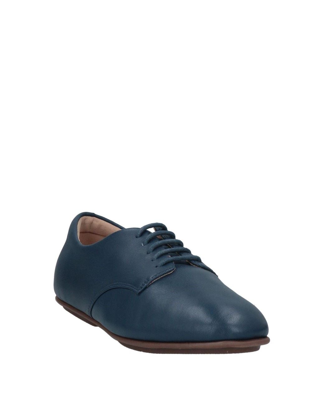 Fitflop Blue Slate Lace-Up Shoes Soft Leather