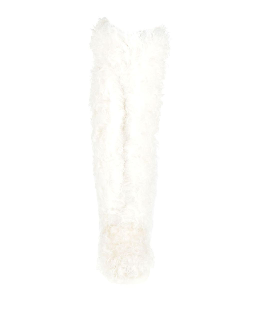 Moncler White Boot Leather