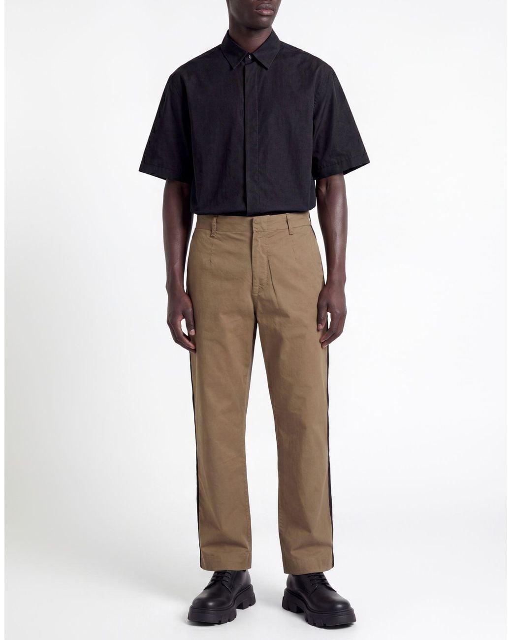 Rag & Bone Natural Khaki Pants Cotton, Elastane for men