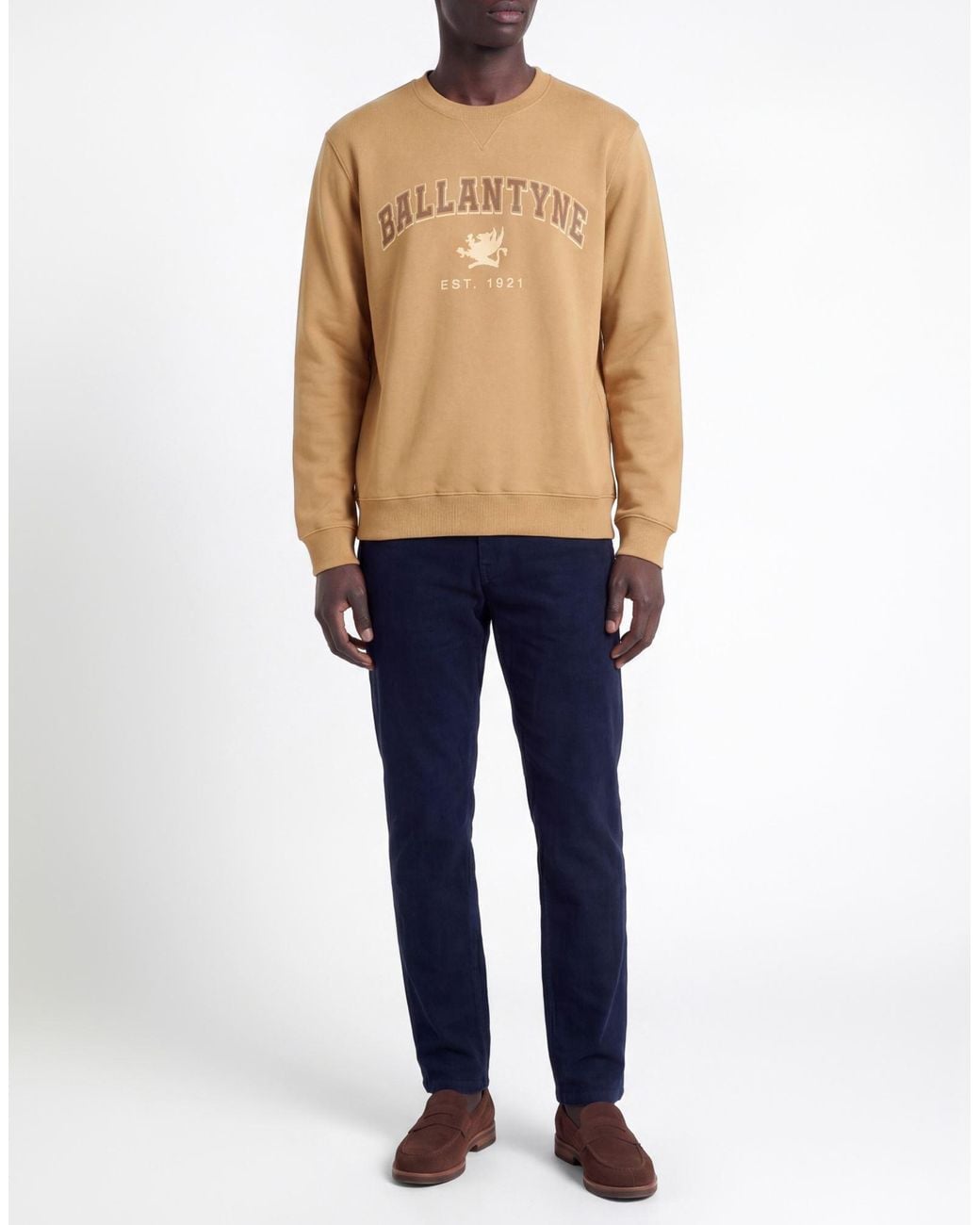 Ballantyne Natural Camel Sweatshirt Cotton for men