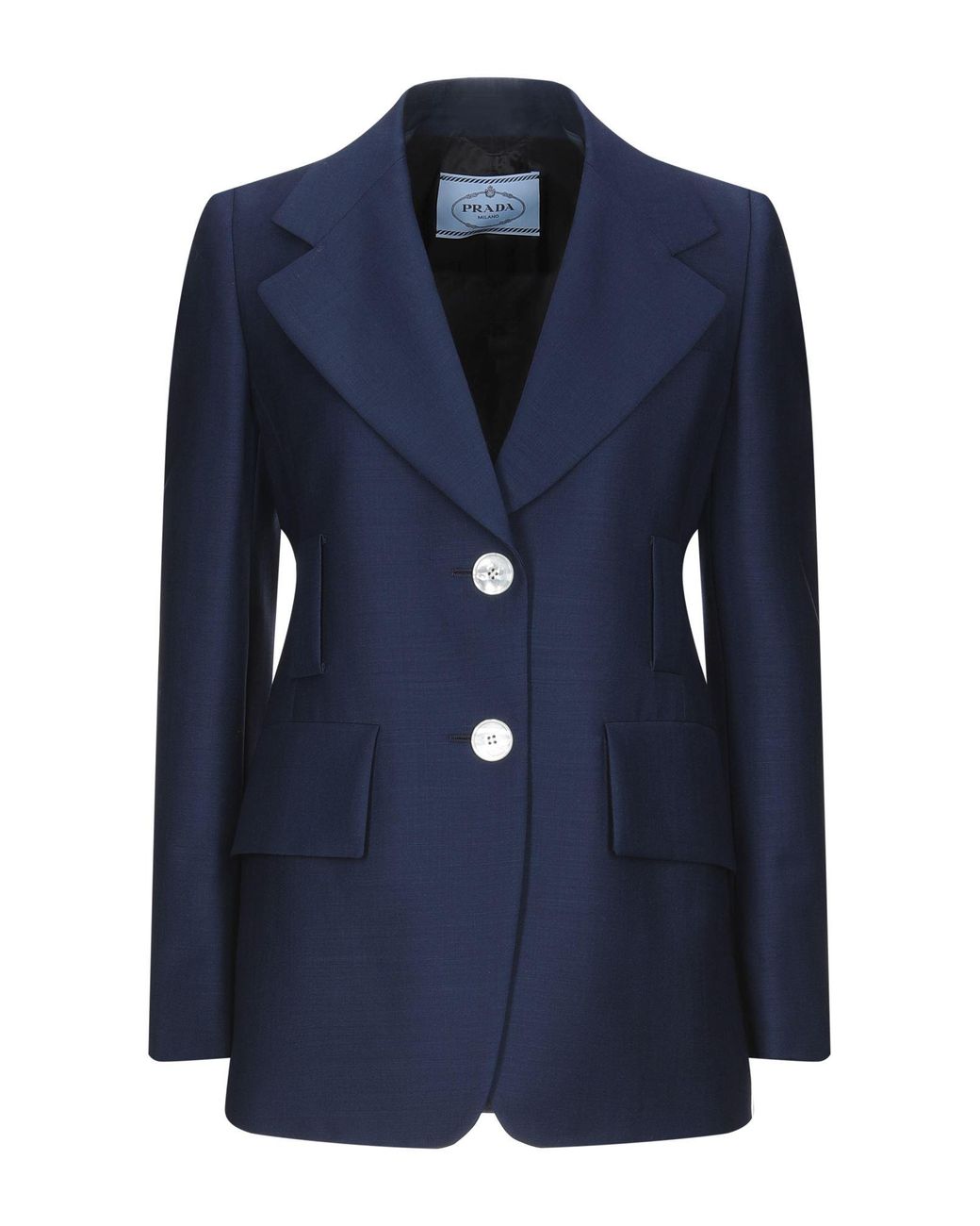 Prada Flannel Suit Jacket in Dark Blue (Blue) - Lyst