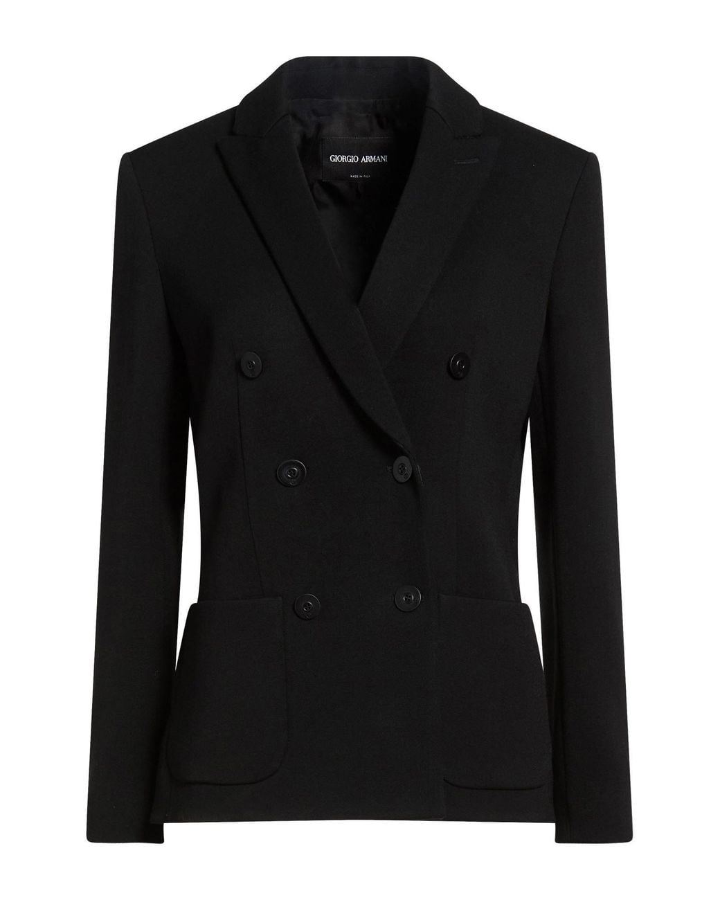 Giorgio Armani Black Blazer Virgin Wool, Elastane