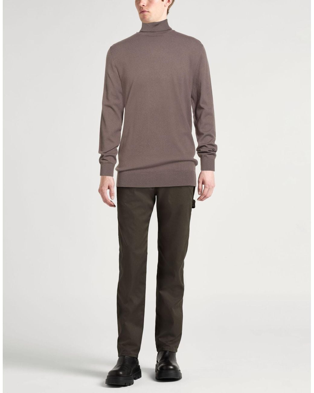 Barbati Brown Turtleneck Wool, Cotton, Viscose, Polyamide, Cashmere for men