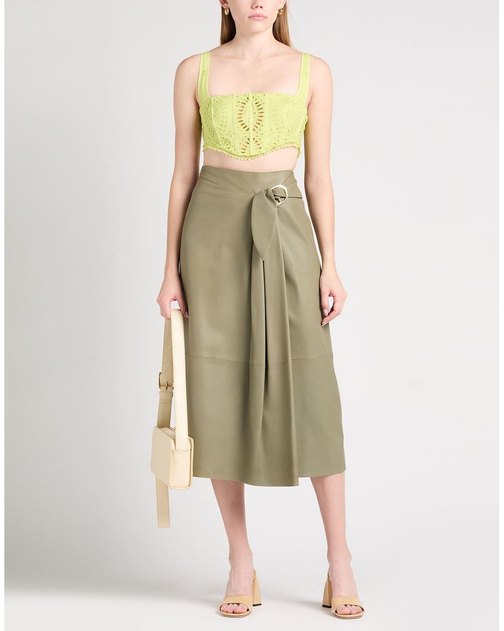 Charo Ruiz Yellow Top Polyester, Cotton
