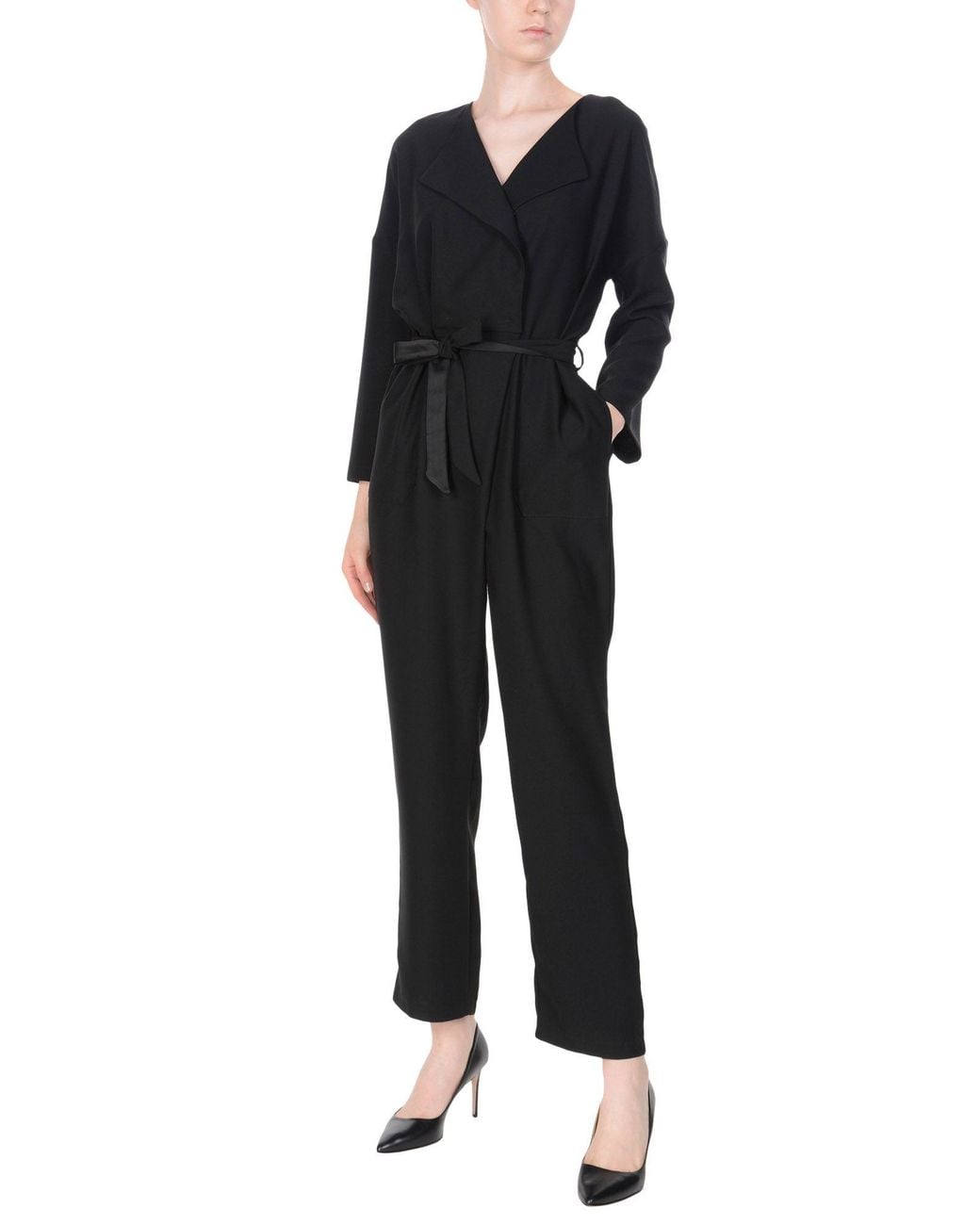 Soallure Black Jumpsuit Polyester