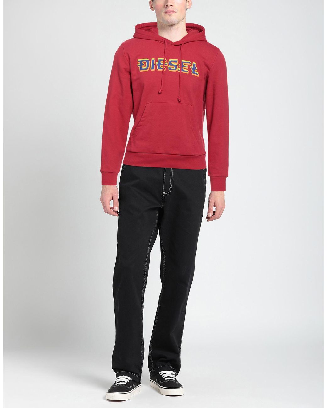 DIESEL Red Sweatshirt for men