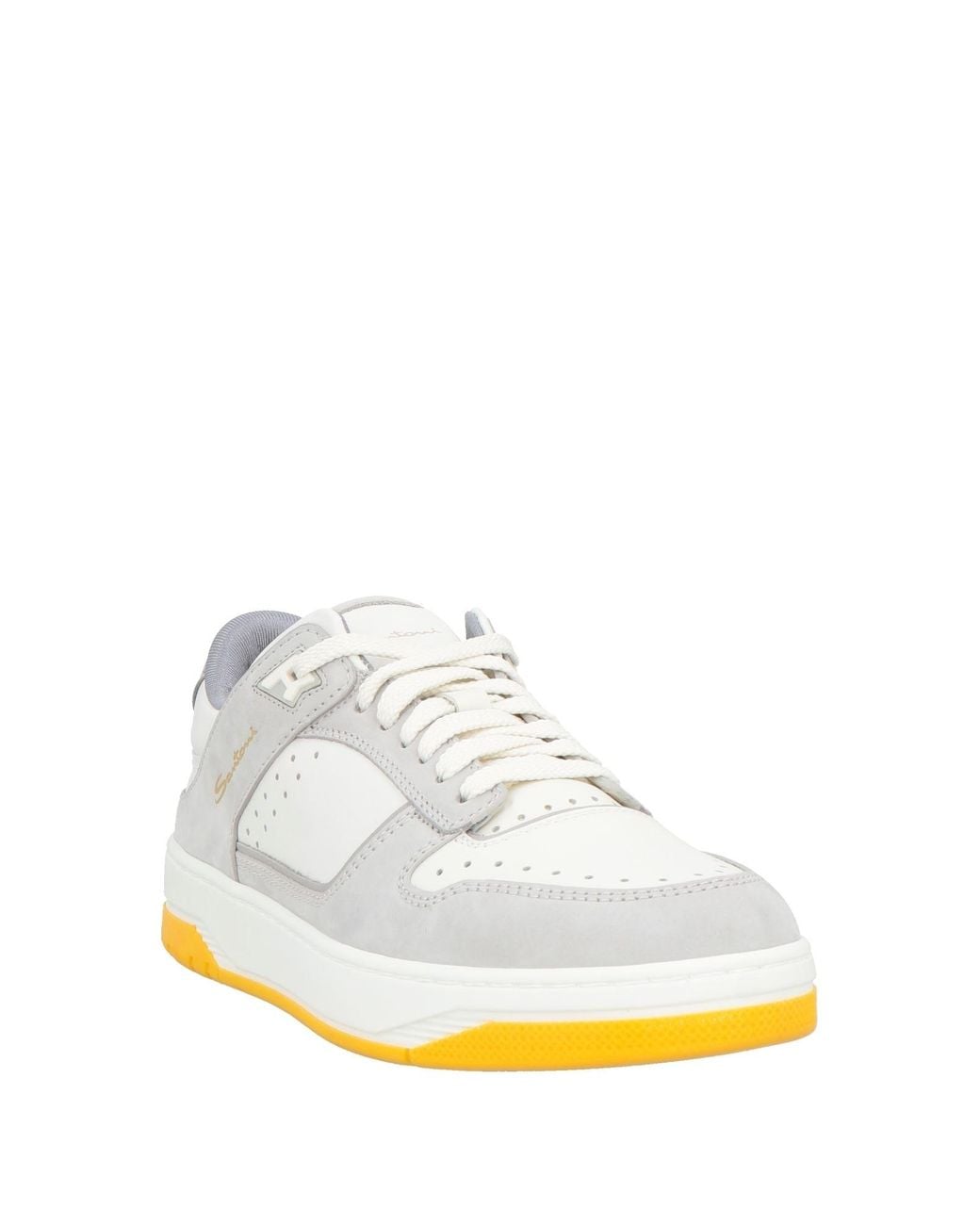 Santoni White Trainers for men