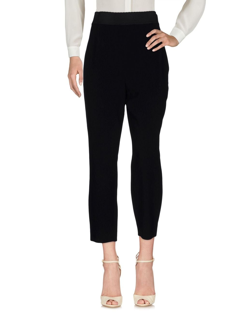 Dolce & Gabbana Black Pants Viscose, Acetate, Elastane