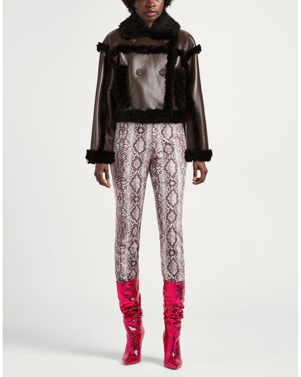 Stand Studio Black Shearling & Teddy