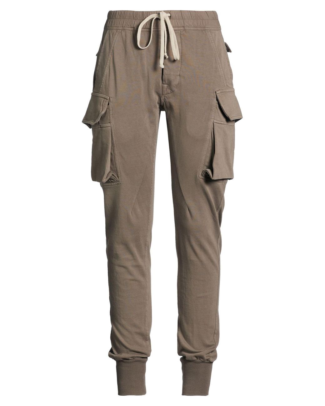 Rick Owens Natural Pants Cotton, Elastane