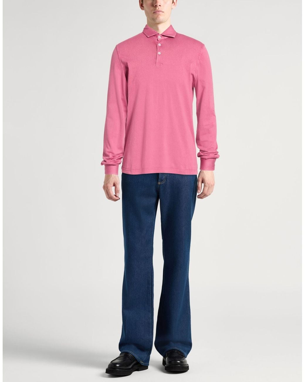 Fedeli Pink Polo Shirt for men