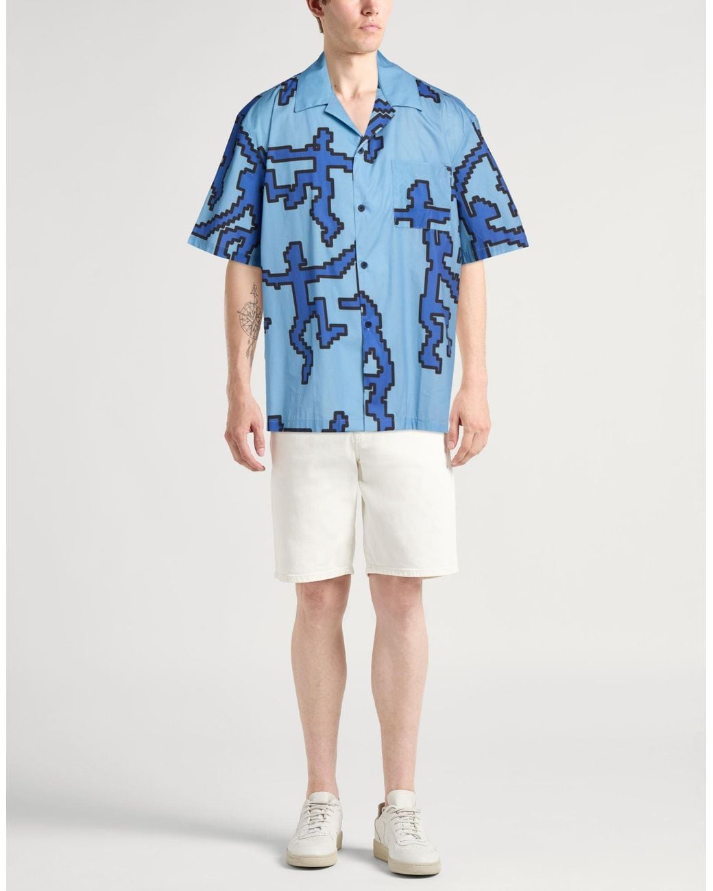 Arte' Blue Light Shirt Cotton for men