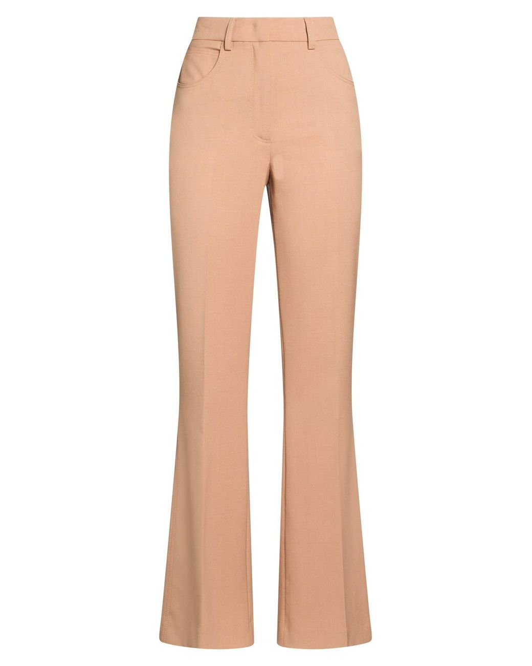 SEVENTY VENEZIA Natural Camel Pants Polyester, Virgin Wool, Elastane