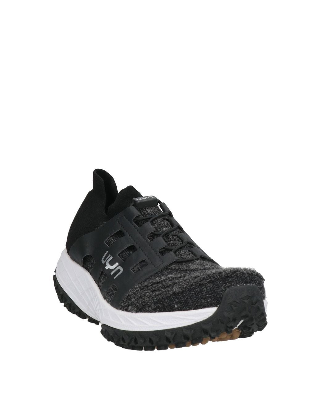 Uyn Black Sneakers Textile Fibers, Synthetic Material