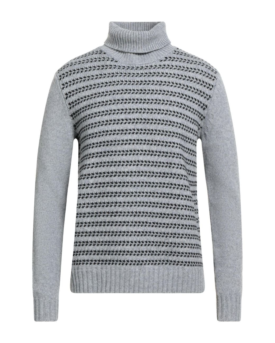 Alpha Studio Gray Turtleneck for men