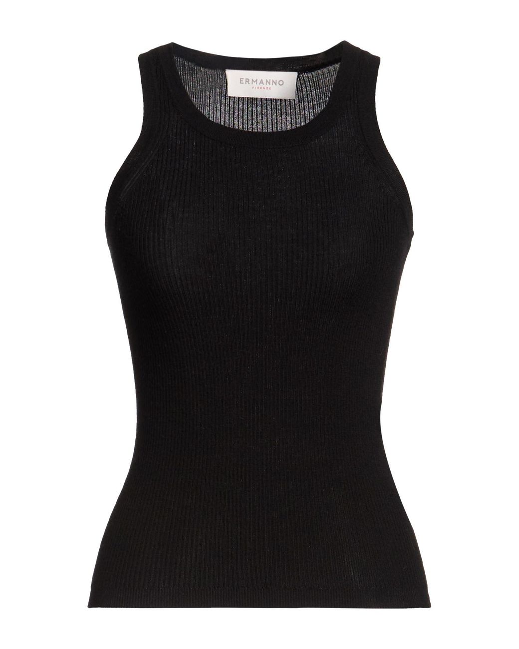 ERMANNO FIRENZE Black Tank Tops